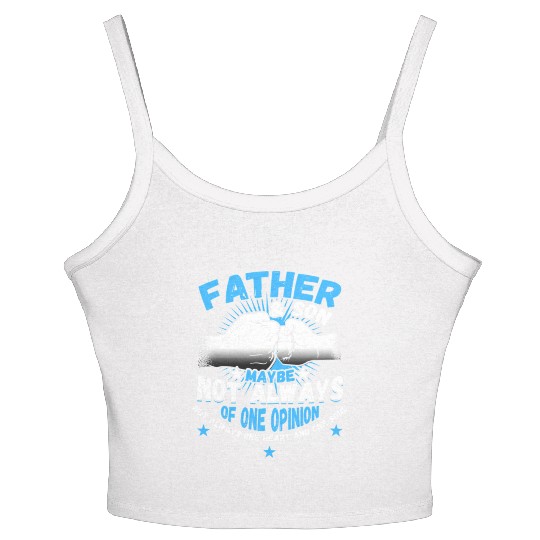 Father Son Maybe Not Always Agree But One Heart An Women's Spaghetti Strap Tank Top