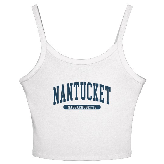 Nantucket Massachusetts Women's Spaghetti Strap Tank Top