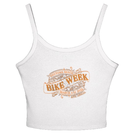 Daytona Beach Bike Week 2022 Front And Back Women's Spaghetti Strap Tank Top
