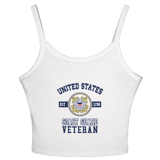 Proud Us Veteran Swea Military Women's Spaghetti Strap Tank Top