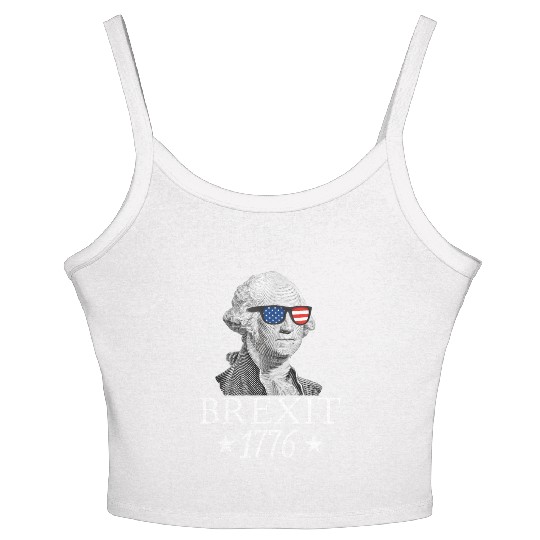 Brexit 1776 George Washington Revolution Usa Indep Women's Spaghetti Strap Tank Top