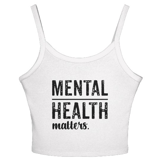 Mental Health Matters Wear Green Women's Spaghetti Strap Tank Top
