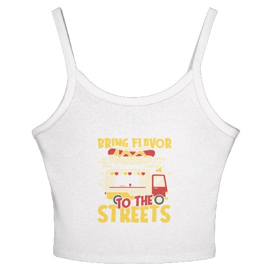 Street Food Hotdog Women's Spaghetti Strap Tank Top