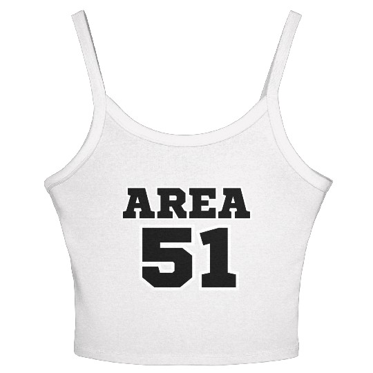 Area 51 UFO Design Women's Spaghetti Strap Tank Top