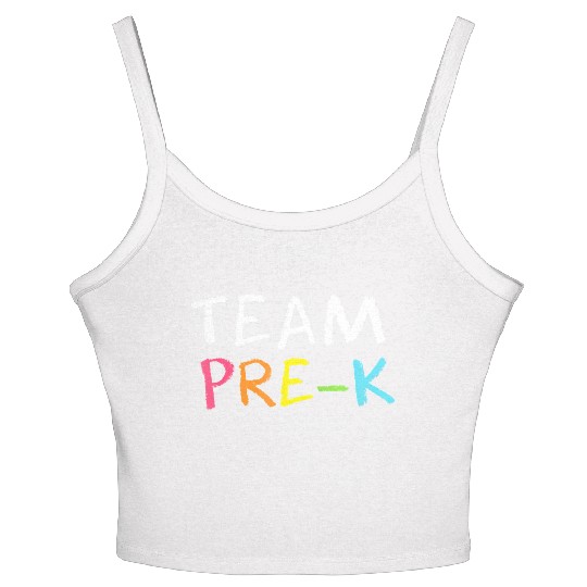 Team Pre K Teacher Back To School Top Women's Spaghetti Strap Tank Top