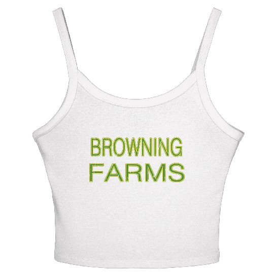 Browning Farms Squad Family Reunion Last Name Team Women's Spaghetti Strap Tank Top