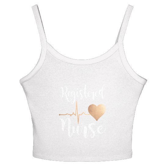 Registered Nurse Heart Rn Women's Spaghetti Strap Tank Top