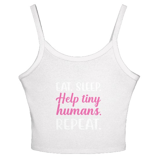 Occupational Therapy Pediatric Ot Ota Eat Sleep Women's Spaghetti Strap Tank Top