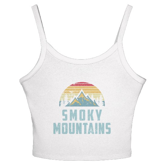 Retro Great Smoky Mountains National Park Women's Spaghetti Strap Tank Top