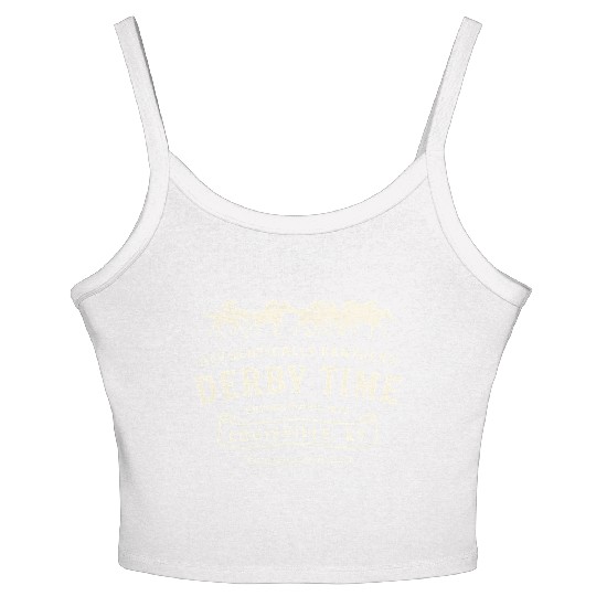 Derby Time Louisville Kentucky Horse Racing Women's Spaghetti Strap Tank Top
