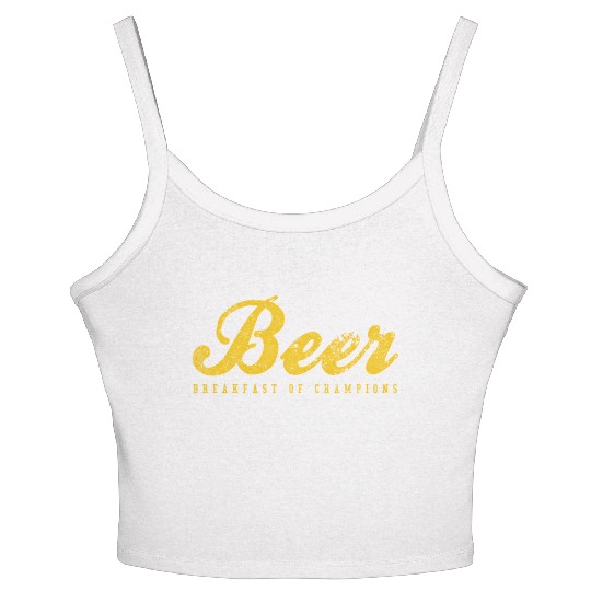 Beer Breakfast Of Champions Inred Women's Spaghetti Strap Tank Top