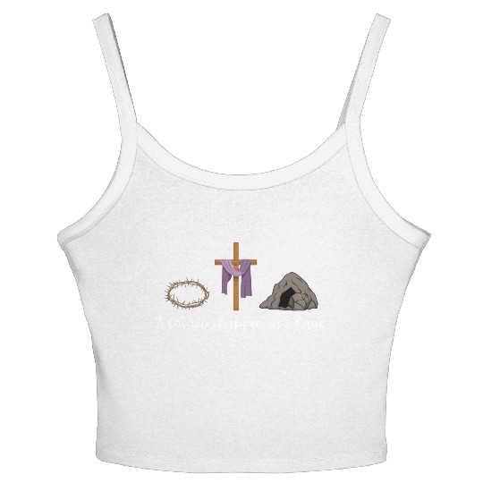 A Lot Can Happen In 3 Days For A Christian Easter Women's Spaghetti Strap Tank Top
