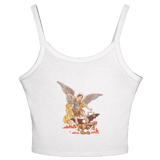 St Michael The Archangel Women's Spaghetti Strap Tank Top