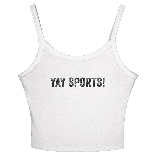 Yay Sports Sports Distressed Women's Spaghetti Strap Tank Top