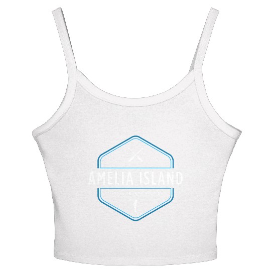 Amelia Island Florida Beach Women's Spaghetti Strap Tank Top