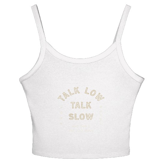 John Wayne Talk Low Talk Slow Women's Spaghetti Strap Tank Top