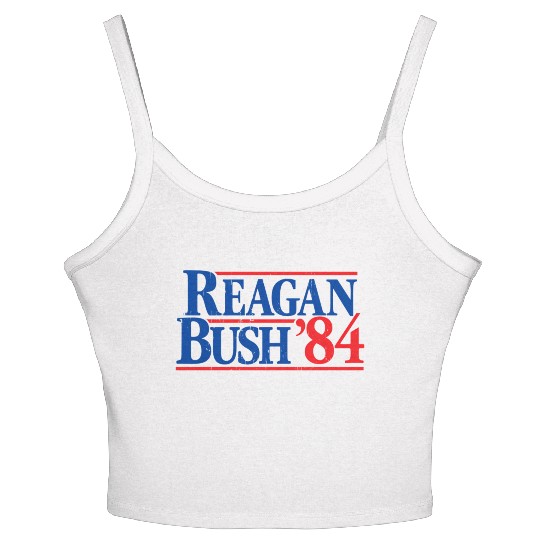 Reagan Bush '84 Republican Women's Spaghetti Strap Tank Top