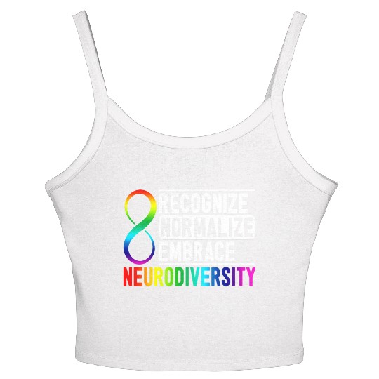 Recognize Normalize Embrace Neurodiversity Adhd Women's Spaghetti Strap Tank Top