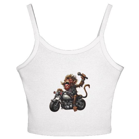 zombie Raider Monkey Women's Spaghetti Strap Tank Top