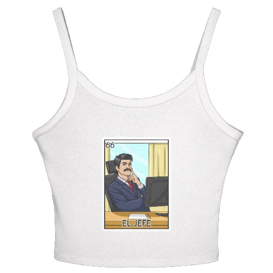 El Jefe The Boss Card Mecan Lottery The Chief Women's Spaghetti Strap Tank Top