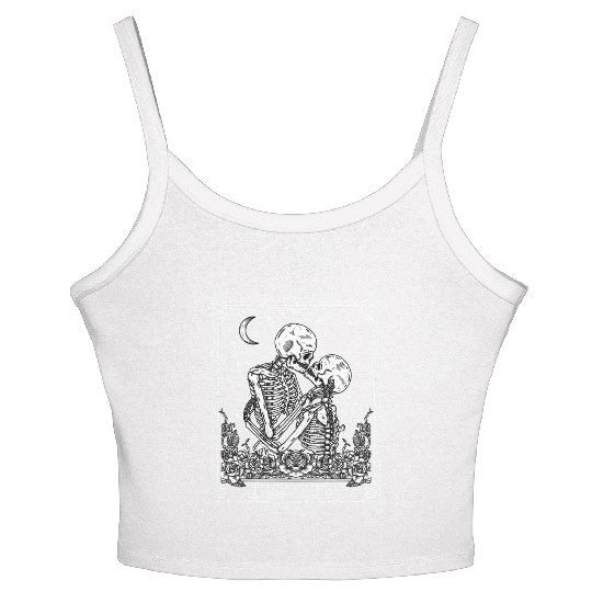 The Tarot Card Astrology ull Horror Occult Women's Spaghetti Strap Tank Top
