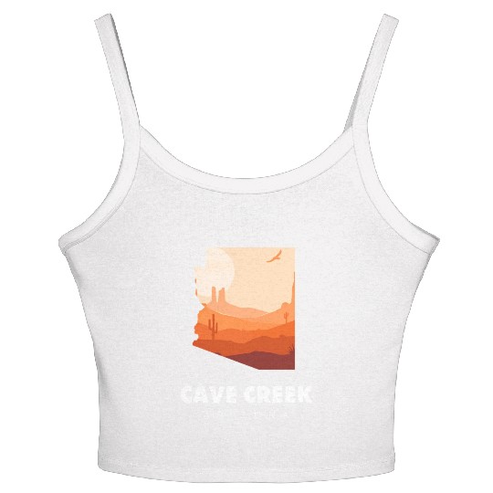 Caving Cave Creek Arizonna For Caveman Hiker Women's Spaghetti Strap Tank Top