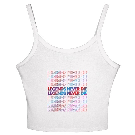 Legends Never Die T ShirtLegends Never Die Pattern Women's Spaghetti Strap Tank Top