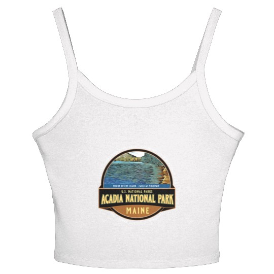 Acadia National Park Maine Vacation Women's Spaghetti Strap Tank Top