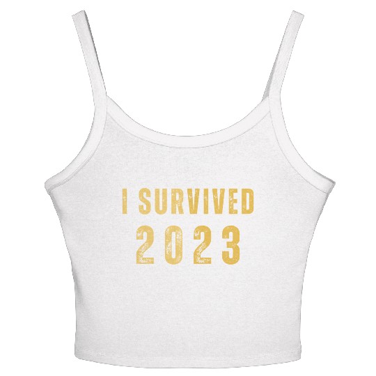 i survived 2023 Women's Spaghetti Strap Tank Top
