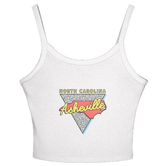 Asheville North Carolina Triangle Nc City Women's Spaghetti Strap Tank Top