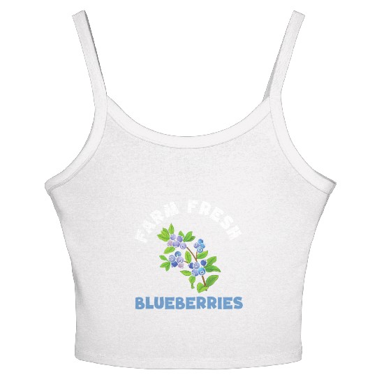 Blueberries Graphics Blueberry Farmer Blueberry Women's Spaghetti Strap Tank Top