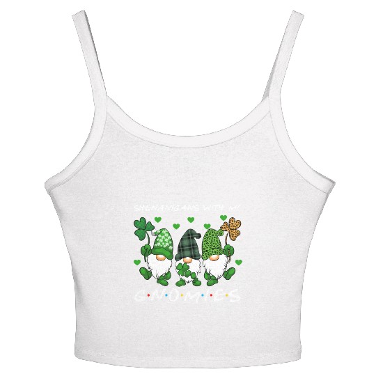 Shenanigans With My Gnomies St Patrick'S Day Women's Spaghetti Strap Tank Top