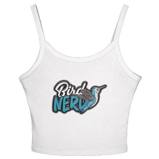 Bird Desig for Birdwatcher Bird Nerd Lover Bird Women's Spaghetti Strap Tank Top