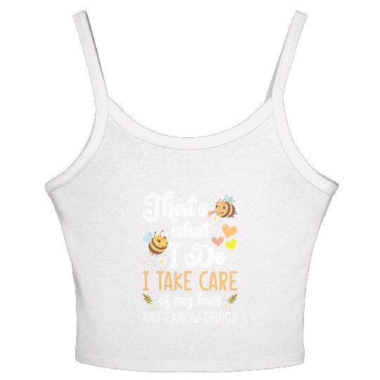 Beekeeper Flower Sting Protection Of Species Women's Spaghetti Strap Tank Top