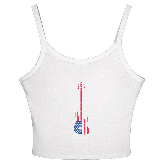 American Bassist Bass guitar Player Music Men Women's Spaghetti Strap Tank Top