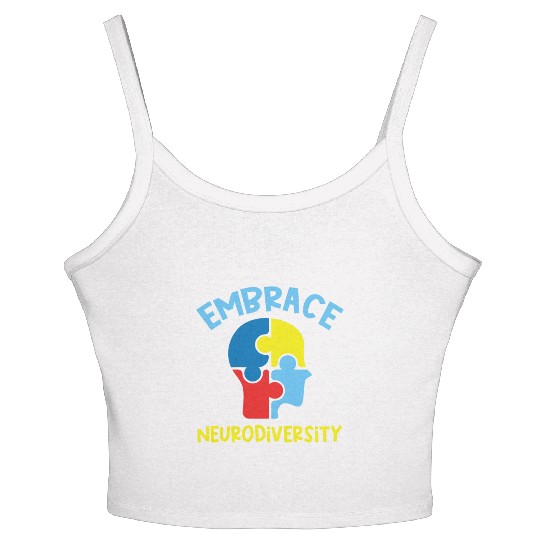 Embrace neurodiversity Women's Spaghetti Strap Tank Top