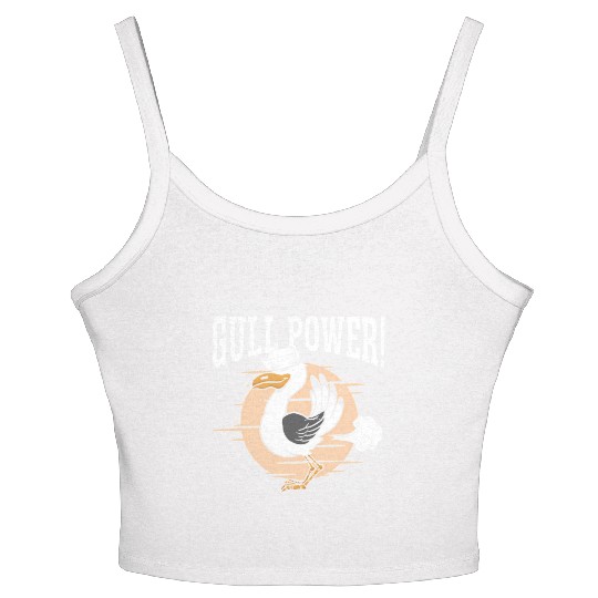 Gull Power Whirer Bird Seabird Seagull Women's Spaghetti Strap Tank Top