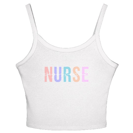 Registered Nurse Rn Emergency Room Nurse Women's Spaghetti Strap Tank Top