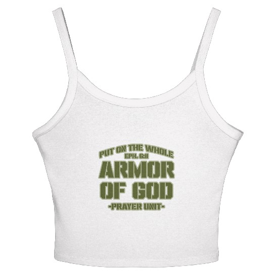 Put On The Whole Armor Of God Prayer warrior Women's Spaghetti Strap Tank Top