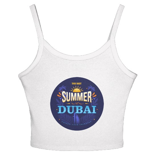 The Best Summer In Dubai Women's Spaghetti Strap Tank Top
