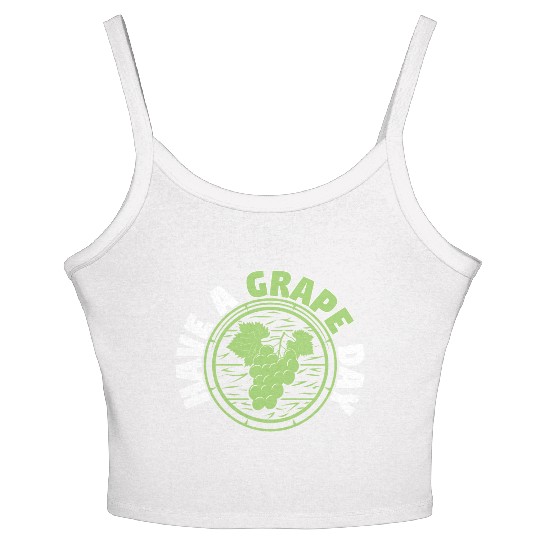 Have A Grape Day Women's Spaghetti Strap Tank Top