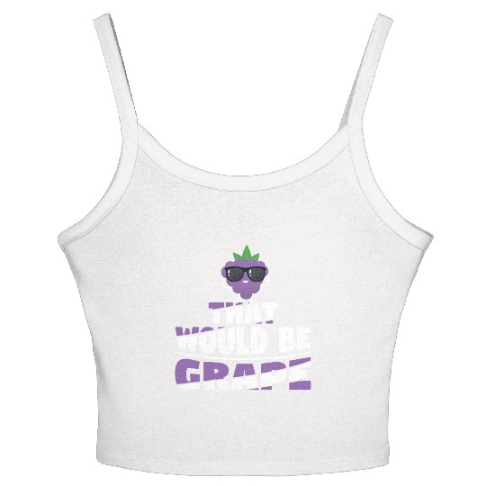 That Would Be Grape Women's Spaghetti Strap Tank Top