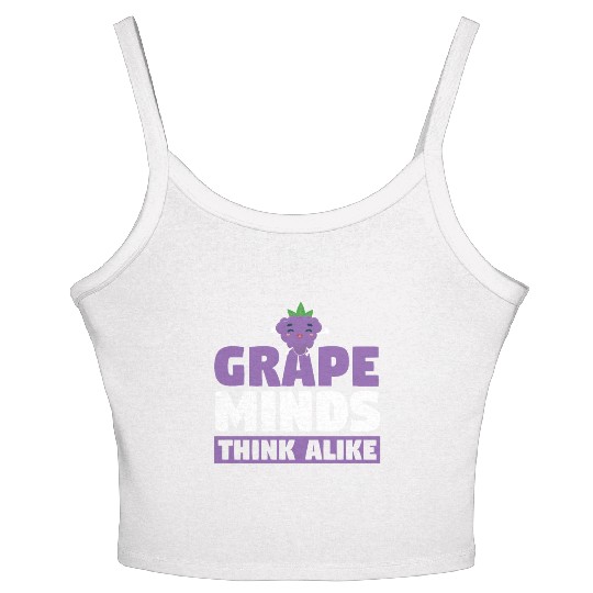 Grape Minds Think Alike Women's Spaghetti Strap Tank Top
