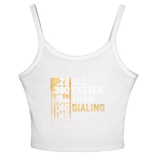 All Faster Than Dialing 911 Women's Spaghetti Strap Tank Top