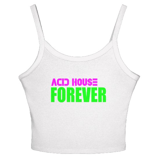 Acid house forever Women's Spaghetti Strap Tank Top