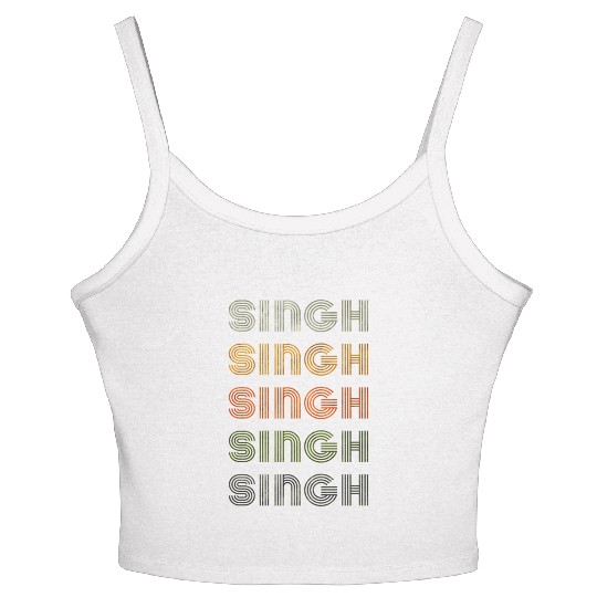 Love Heart Singh Grungevintage Style Black Singh Women's Spaghetti Strap Tank Top