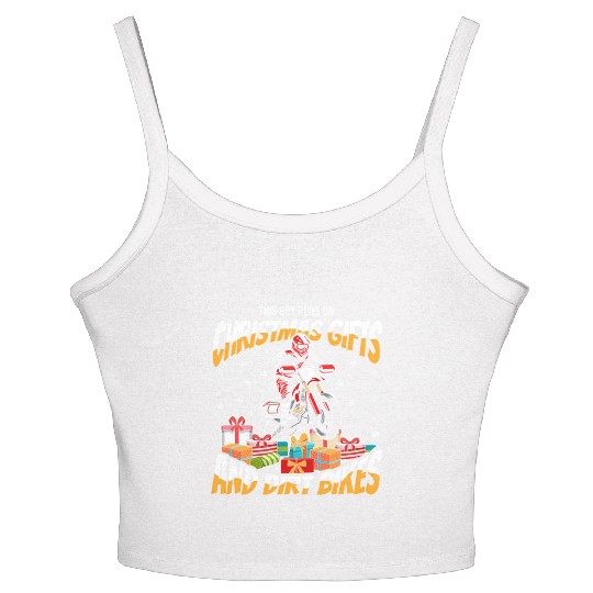 Mx Motocross - Supermoto Bike Dirt Biking Women's Spaghetti Strap Tank Top