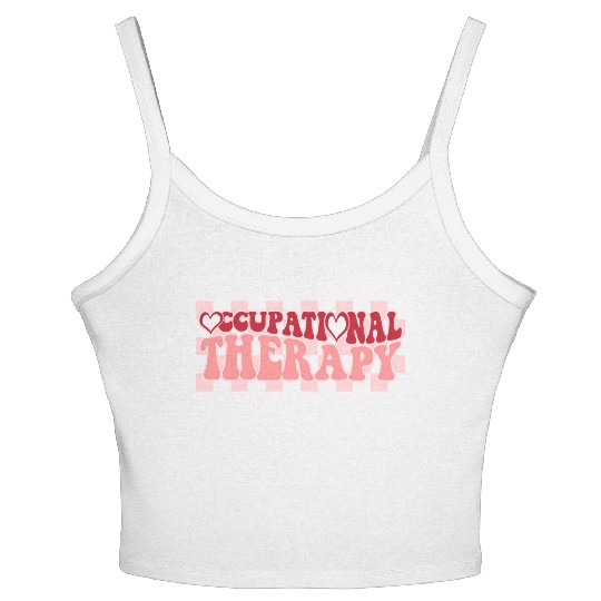 Groovy Occupational Therapy Therapist'S Day Women's Spaghetti Strap Tank Top