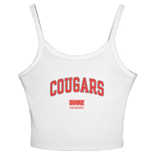 Southern Illinois Edwardsville Cougars Arch Women's Spaghetti Strap Tank Top