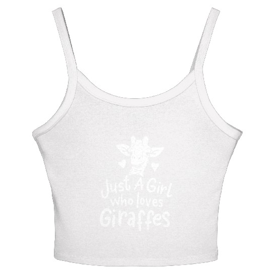 Giraffe African Giraffe Lover Women's Spaghetti Strap Tank Top